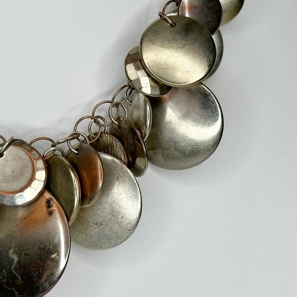 Chico's Multi Tone Beaded Bib Necklace - Picture 6 of 10